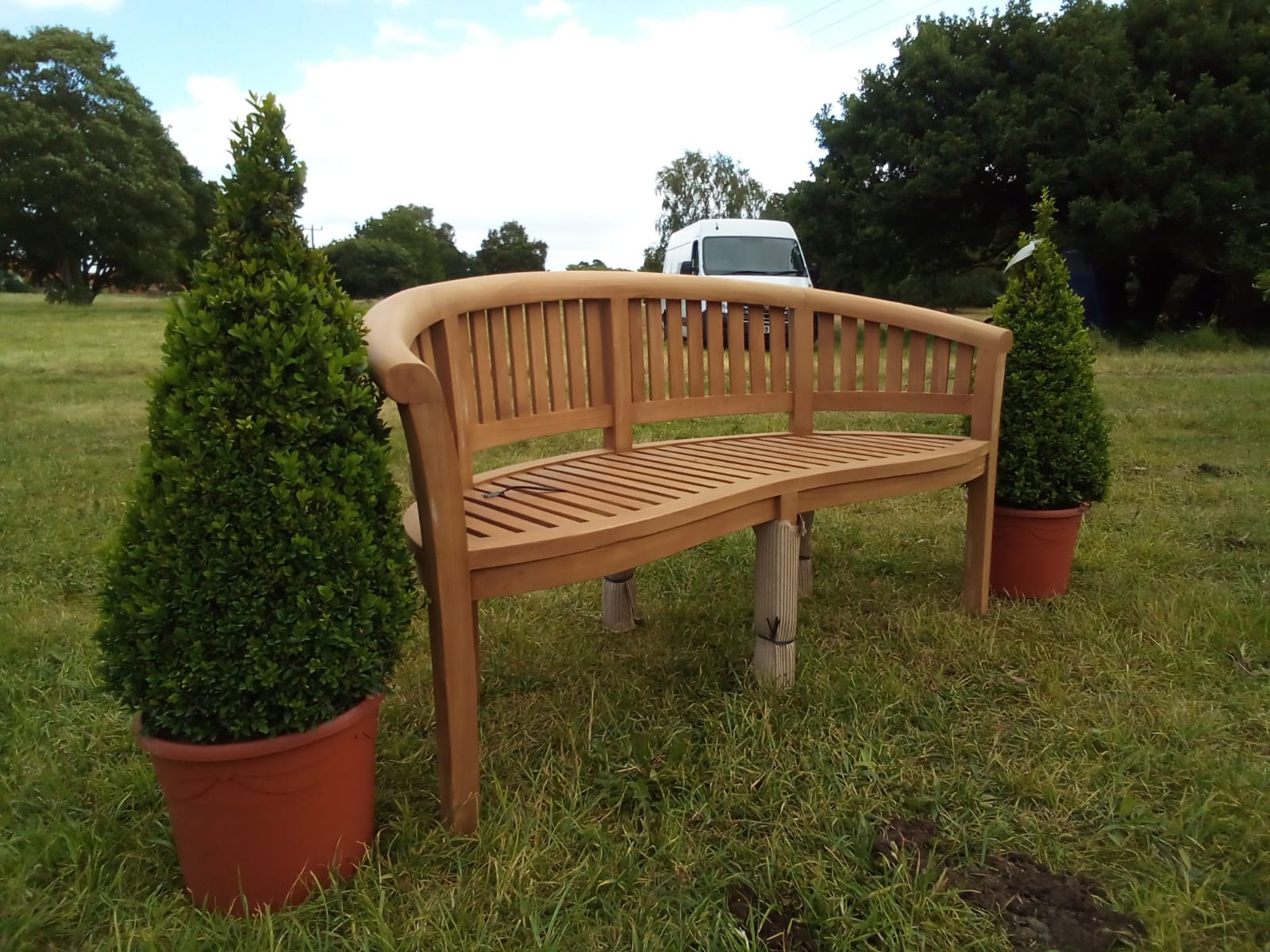Teak Banana Bench